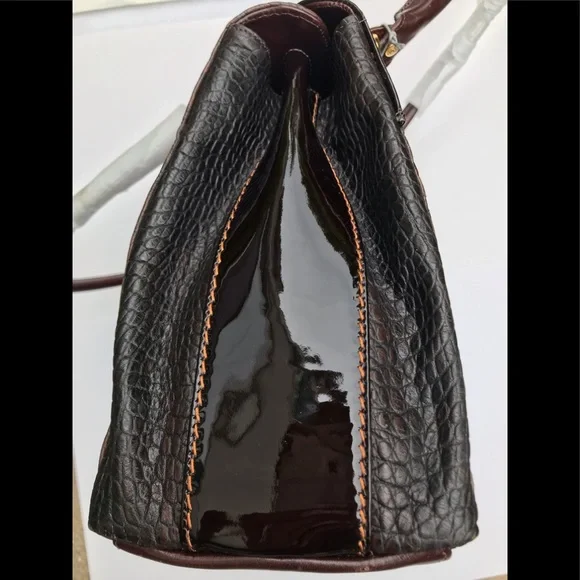 Marino Orlandi Embossed Leather Bag